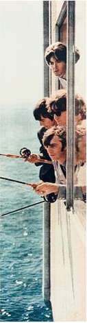 The Beatles fishing from a window in suite 272 at the Edgewater Hotel, Aug. 21, 1964. (Photo courtesy Edgewater Hotel) Photo: /