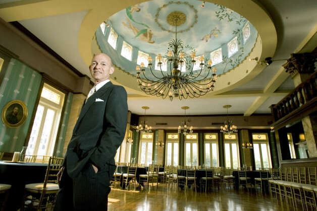 Owner Bart Truxillo stands in the Historic Magnolia Ballroom 