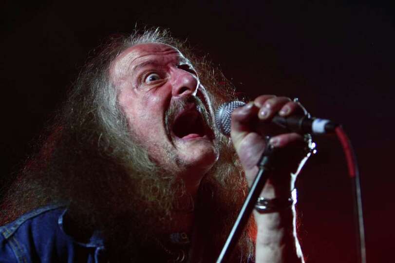 Lead singer <b>Bobby Liebling</b> of the doom metal band Pentagram looks at the <b>...</b> - 960x540