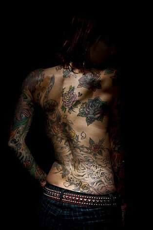 Tattoo artist Tanja Nixx is