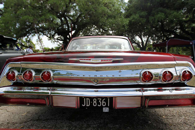 The back of a 1962 Chevy Impala restored by Manuel Galvan of OG Traditions