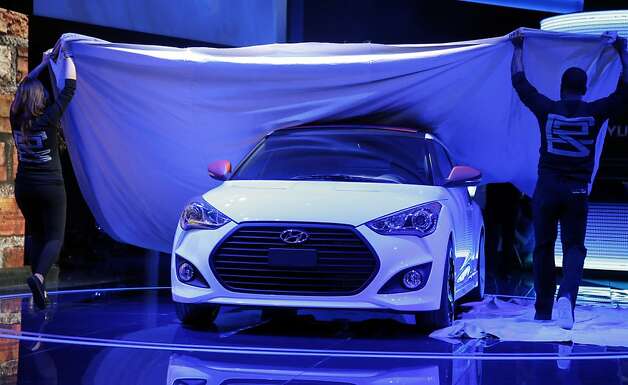 The Hyundai Veloster C3 concept is unveiled at the LA Auto Show in Los Angeles, Wednesday, Nov. 28, 2012. The annual Los Angeles Auto Show opened to the media Wednesday at the Los Angeles Convention Center. The show opens to the public on Friday, November 30. Photo: Jae C. Hong, Associated Press / SF