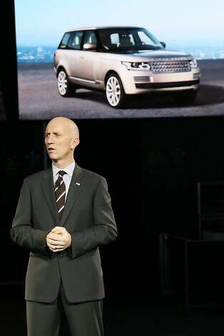 LOS ANGELES, CA - NOVEMBER 28:  John Edwards, Global Brand Director, Land Rover introduces the all-new Range Rover at Jaguar Land Rover's press conference at the LA Auto Show on November 28, 2012 in Los Angeles, California. Photo: Neilson Barnard, Getty Images For Jaguar Land Rov / SF