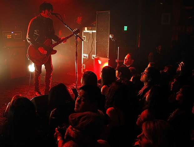 Peter Hayes and Black Rebel Motorcycle Club delivered a searing set at Slim's, yet barely acknowledged the audience. Photo: Sean Havey, The Chronicle / SF