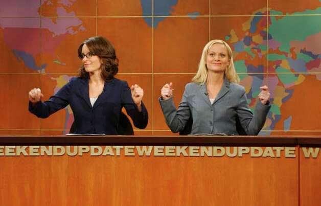 Tina Fey and Amy Poehler during 