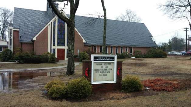 A cell phone tower is proposed for construction on the property of Fairfield Grace United Methodist Church at 1089 Fairfield Woods Road. Photo: Andrew Brophy / Fairfield Citizen