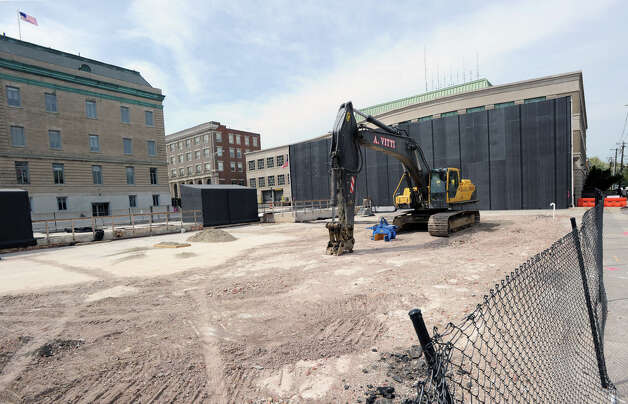 Construction began on the Central Greenwich Fire Station at 15 Havemeyer Place, Greenwich, Conn., Wednesday, May 7, 2014. Photo: Bob Luckey / Greenwich Time