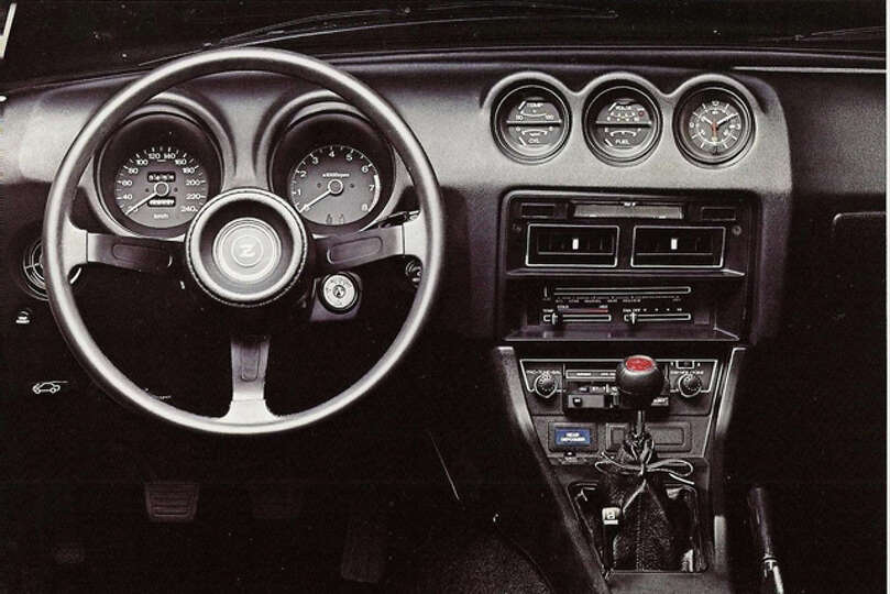 Interior of the 1976 Datsun 280Z. Source: Classic Cars ...
