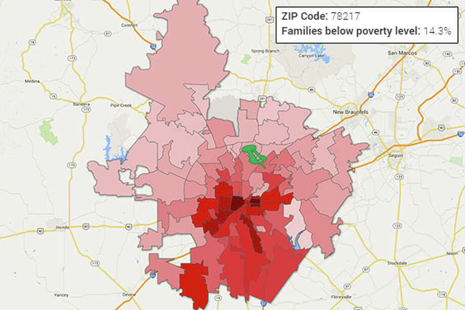 San Antonio ZIP Codes and poverty levels - Houston Chronicle