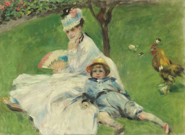 Auguste Renoir, "Madame Monet and Her Son," 1874. Photo: National Gallery Of Art