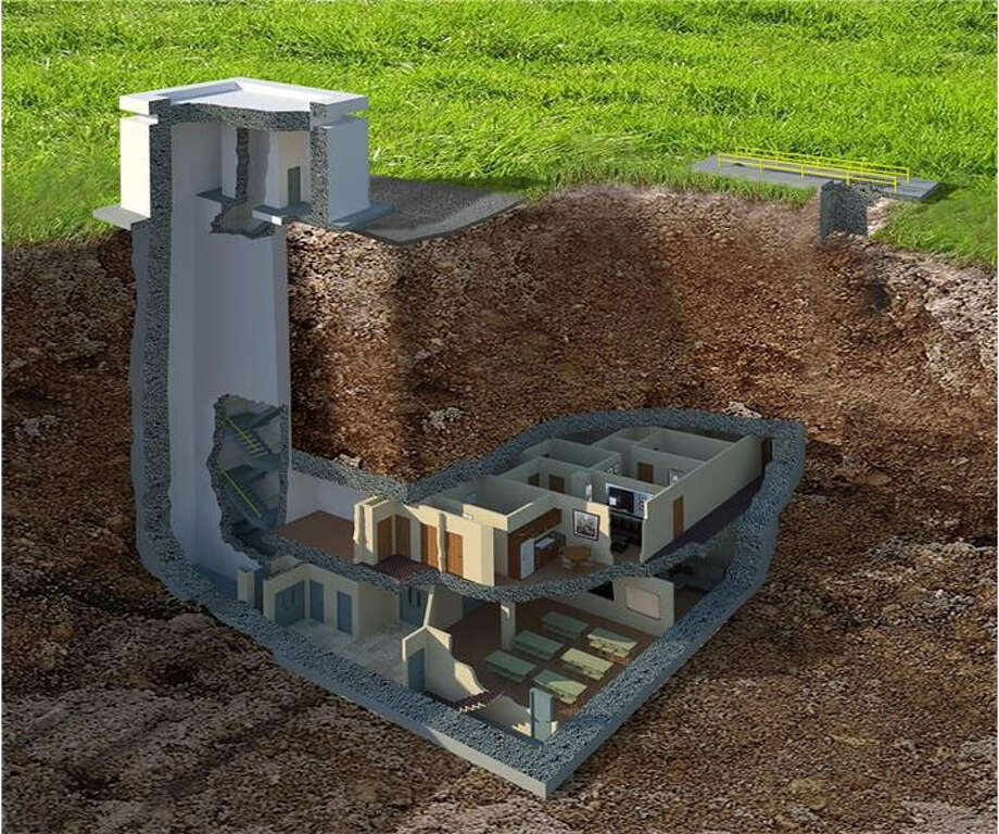 A $17.5 million luxury bomb shelter is for sale in Tifton, Georgia, with 12 apartments, a movie theater, and walls designed to resist a 20 kiloton nuclear blast, according to a listing by Harry Norman Realtors. Photo: Harry Norman Realtors