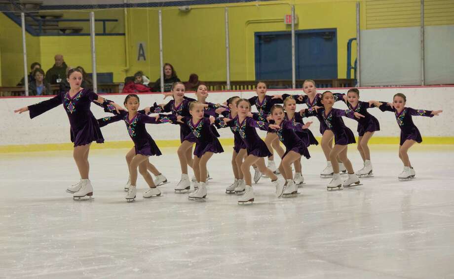 Skyliners' beginner line skates at Terry Conners rink in Stamford. Photo: Contributed / Darien News