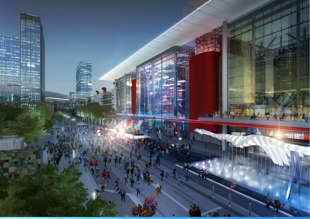 Development and marketing officials say they're confident the infrastructure will be in place to keep downtown businesses hopping after Houston hosts the next Super Bowl. Photo: HoustonFirst
