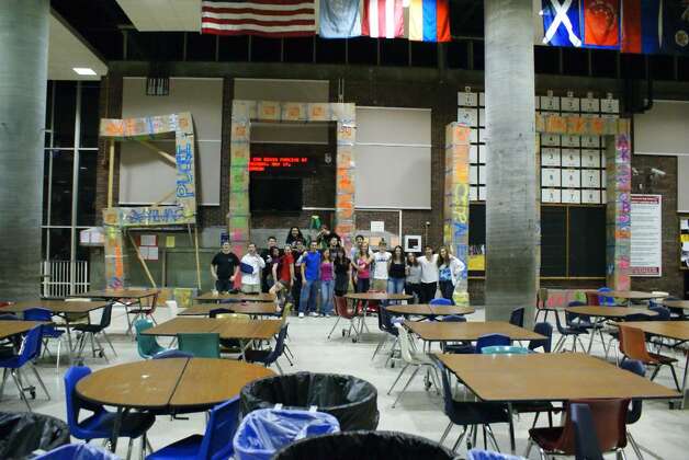 For the 2010 Greenwich High School senior prank, students assembled ...