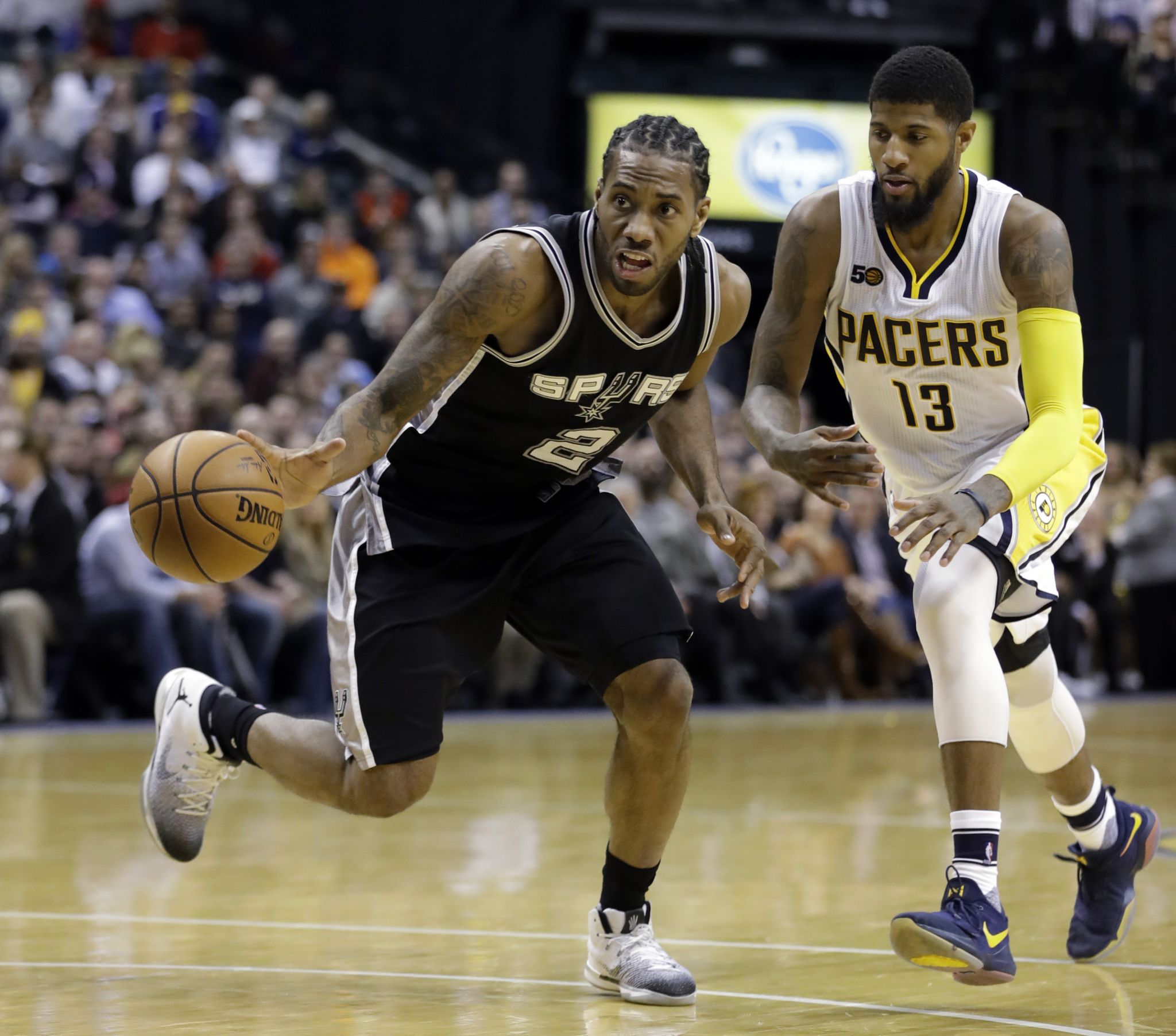 Spurs' Leonard, Pacers' George set to resume duel - San Antonio Express-News