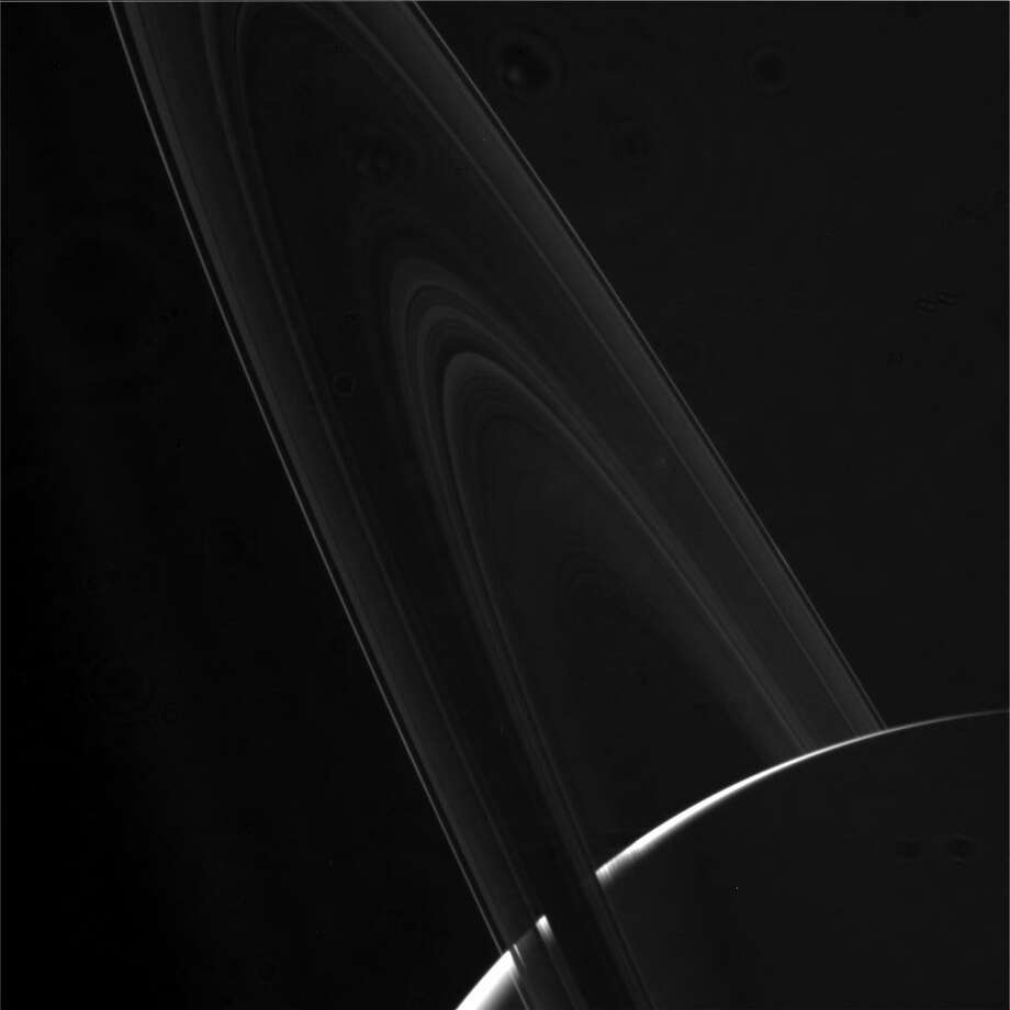 In this photo from Cassini's second dive through the gap between Saturn and its rings, the camera was pointing toward SATURN-RINGS, and the image was taken using the CL1 and CL2 filters. This image has not been validated or calibrated. A validated/calibrated image will be archived with the NASA Planetary Data System. Photo: NASA/JPL-Caltech/Space Science Institute