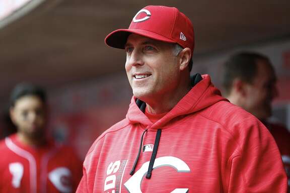 CINCINNATI, OH - APRIL 23: Bryan Price #38 of the Cincinnati Reds is seen in the dugout during the game against the Chicago Cubs at Great American Ball Park on April 23, 2017 in Cincinnati, Ohio. (Photo by Michael Hickey/Getty Images)