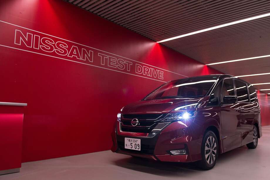 A Serena minivan equipped with ProPilot mode is seen after a high way test drive at Nissan global headquarters in Yokohama, Japan. Photo: Takashi Aoyama, Special To The Chronicle