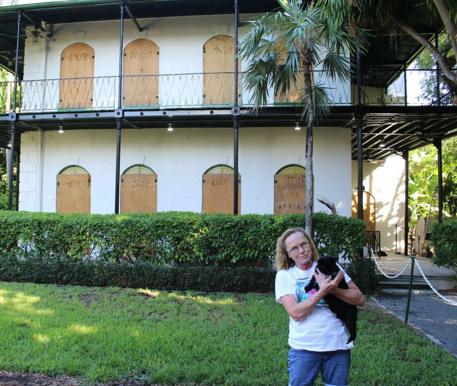 The Hemingway Home Museum in Key West is prepared for Hurricane Irma on Sept. 7, 2017. Executive director Dave Gonzalez said the 54 cats will be cared for by 10 staff members staying behind to weather the hurricane. The cats will have access to shelter during the storm.  Photo: Hemingway Home Museum 