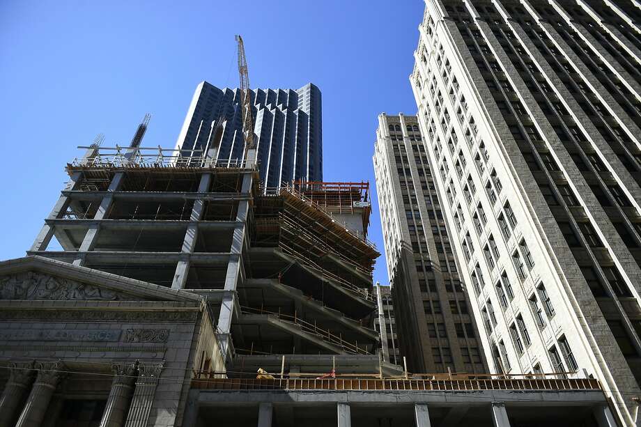 New office development is constructed on 350 Bust St. on Tuesday, August 2, 2016 in San Francisco, California. Photo: Michael Noble Jr., The Chronicle
