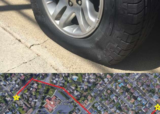 Concord cops looking for suspects who slashed the tires of 20 cars