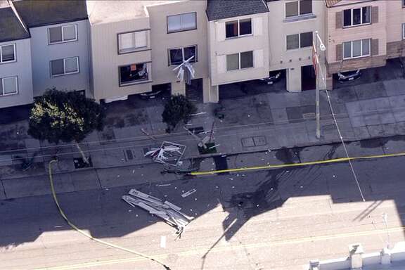 The KTVU helicopter captured these images of the aftermath of an apparent explosion following a gas leak in San Francisco's Mission District.