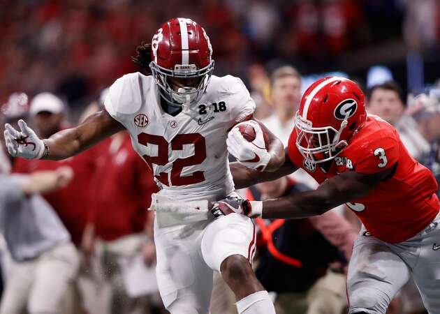 Najee Harris, freshman from Antioch, leads Alabama rushers in title game